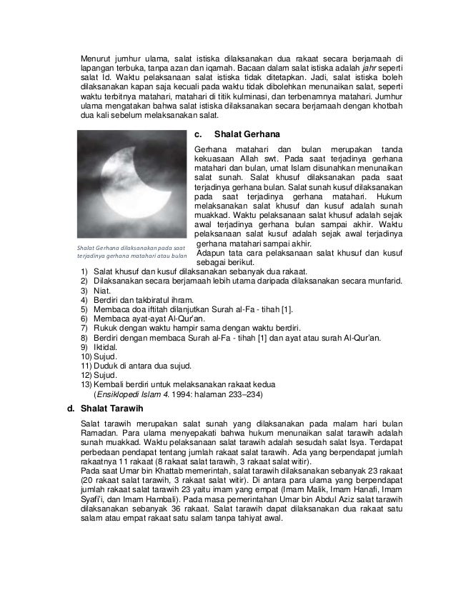 Pai Ix Shalat Sunnah