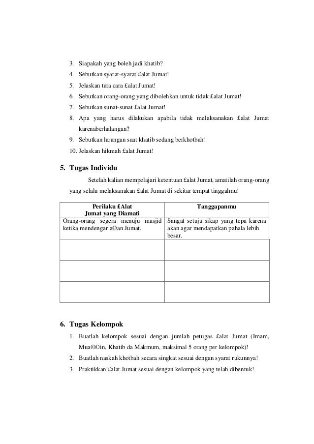 Modul Mata Pelajaran Pai Smp Kelas 7