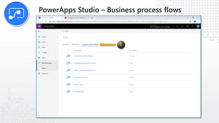 PowerApps Studio – Business process flows
 