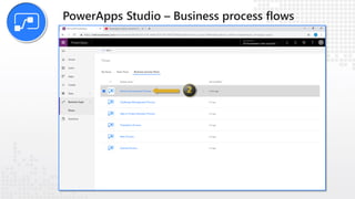 PowerApps Studio – Business process flows
 