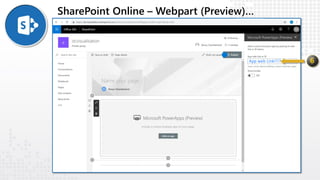 SharePoint Online – Webpart (Preview)…
IIApp web LInk!!!?
 