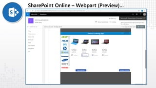 SharePoint Online – Webpart (Preview)…
 