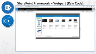 SharePoint Framework – Webpart (Raw Code)
 