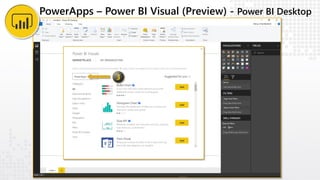 PowerApps – Power BI Visual (Preview) - Power BI Desktop
 
