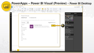PowerApps – Power BI Visual (Preview) - Power BI Desktop
 