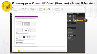 PowerApps – Power BI Visual (Preview) - Power BI Desktop
 