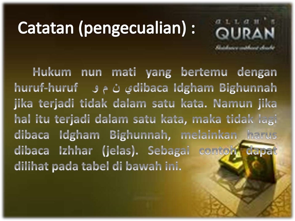 Pai (bab 9 hukum nun mati tanwin dan mim mati)