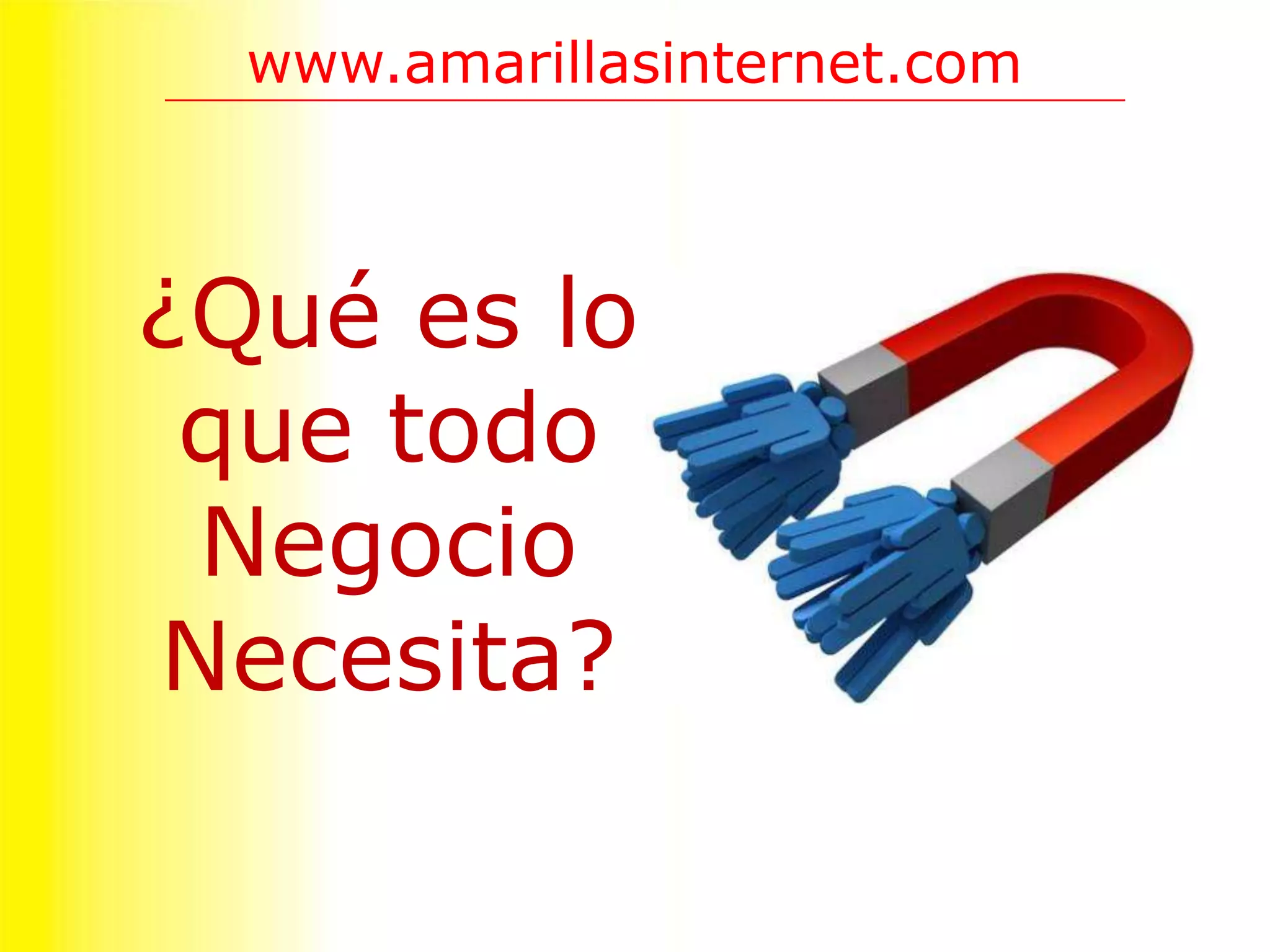 www.amarillasinternet.com



¿Qué es lo
 que todo
 Negocio
Necesita?
 