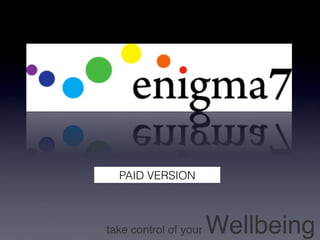 PAID VERSION



take control of your   Wellbeing
 