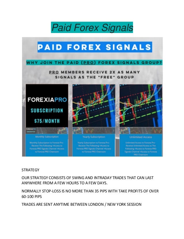 Paid Forex Signals - 