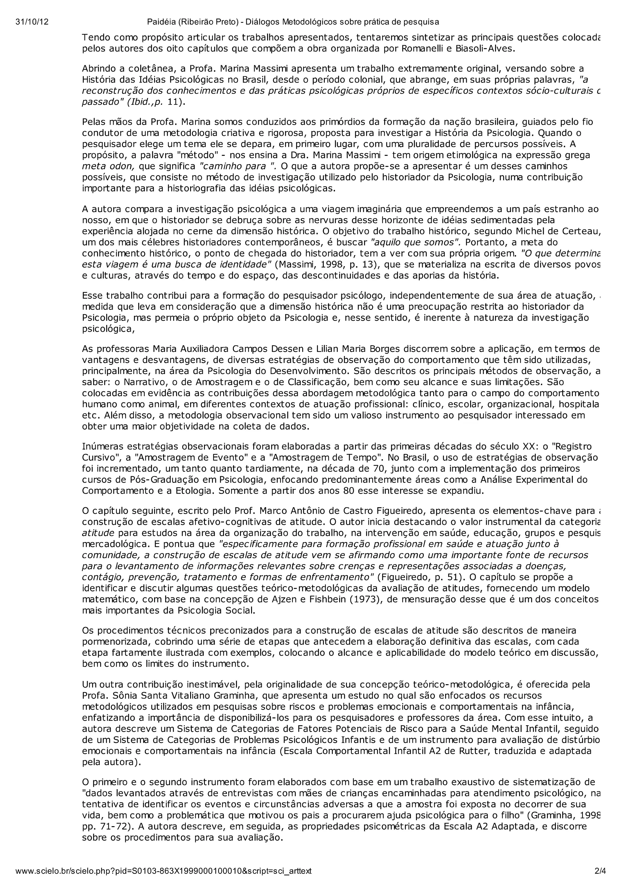 Paidéia (ribeirão preto)   diálogos metodológicos sobre prática de pesquisa
