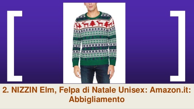 NIZZIN Elm Felpa di Natale Unisex