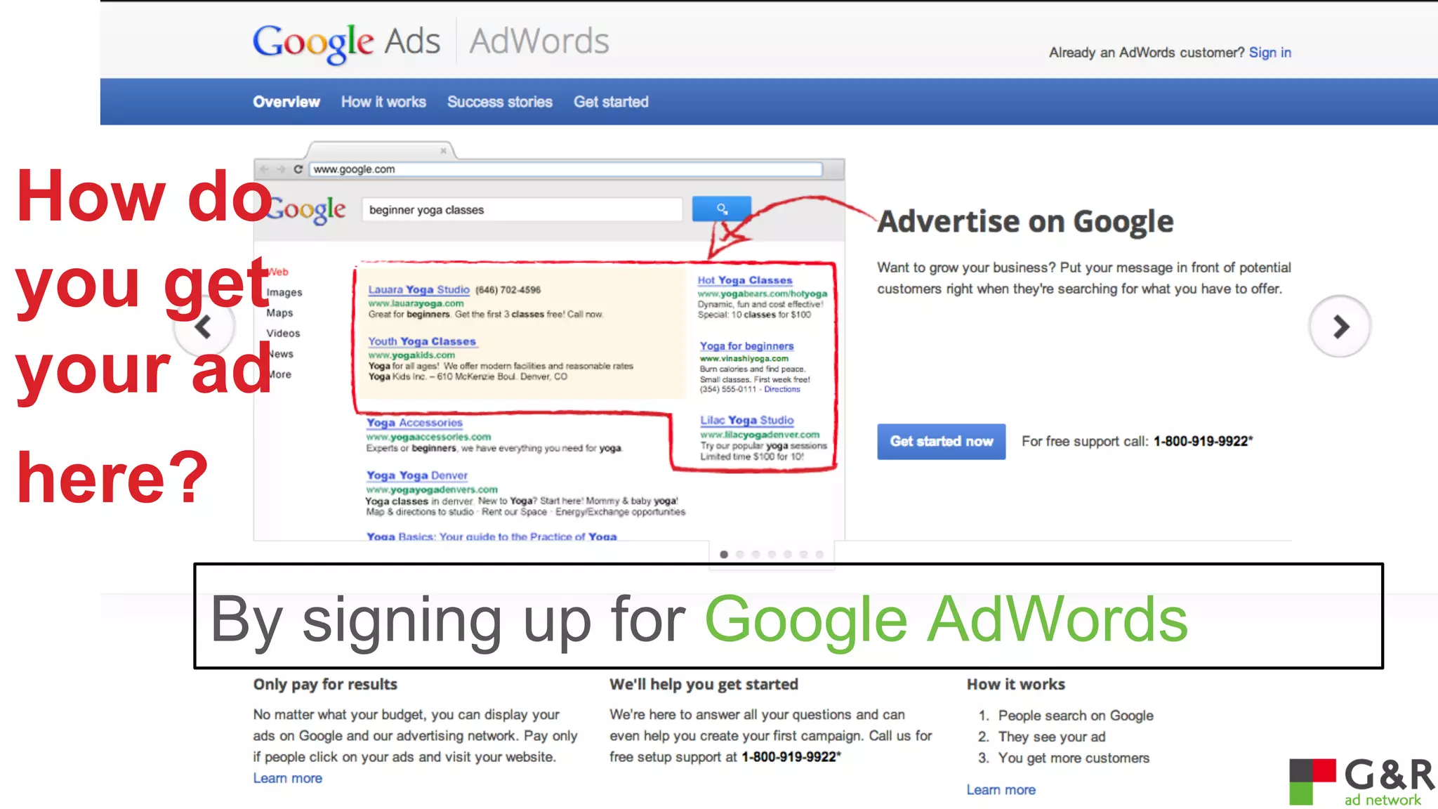 How do
you get
your ad
here?
By signing up for Google AdWords

 
