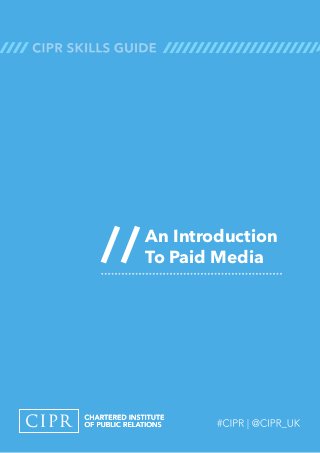 An Introduction
To Paid Media//
 