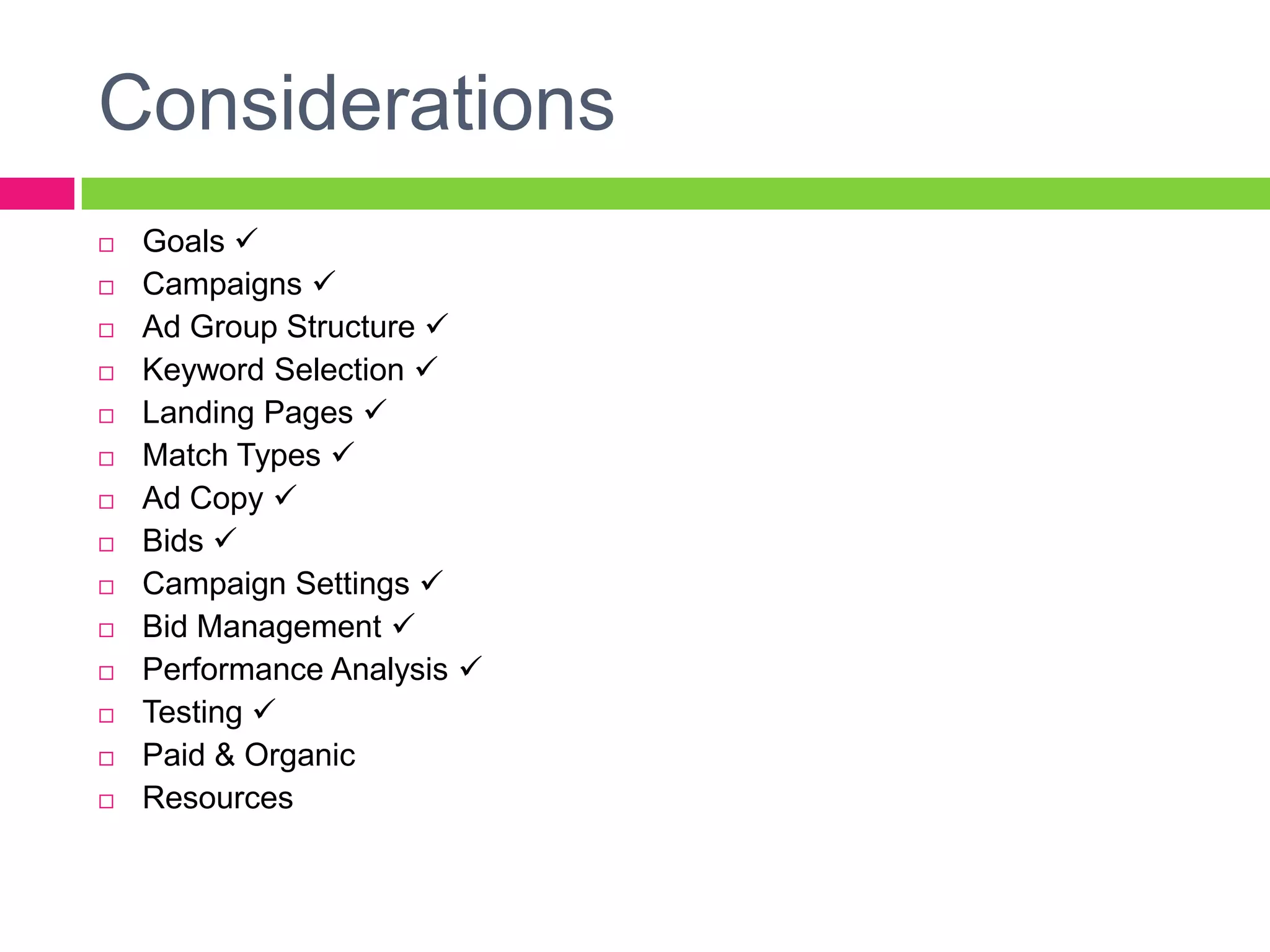 Understanding the big picture.PAID & ORGANIC