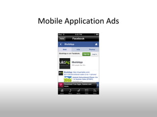 Mobile Application Ads
 