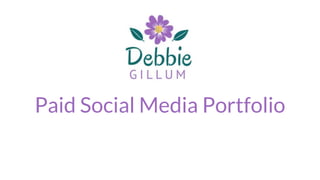 Paid Social Media Portfolio
Digital Marketing Portfolio
 