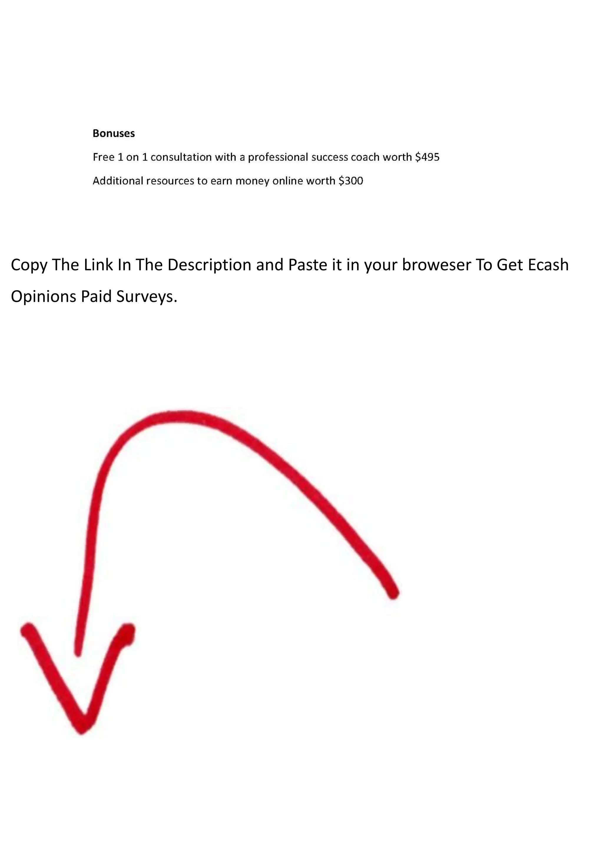 Copy The Link In The Description and Paste it in your broweser To Get Ecash
Opinions Paid Surveys.
