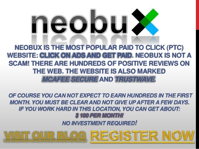Neobux Is The Most Popular Paid To Click Ptcwebclick On Ads Neobux Is The Most Popular Paid To Click Ptcwebclick On Ads