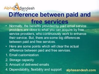 Paid vs free email marketing services