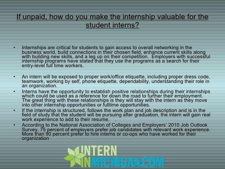 do you get paid for an internship