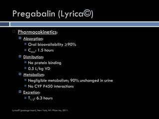 Pregabalin (Lyrica©) for the Management of Pain Associated with ...