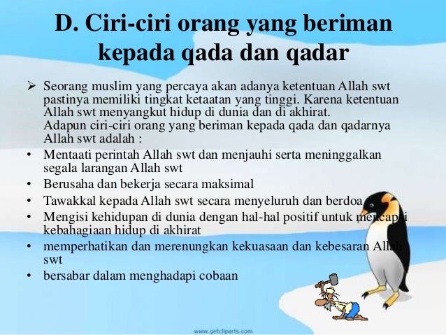 Pai iman kepada qadha dan qadar oleh Salman Afista