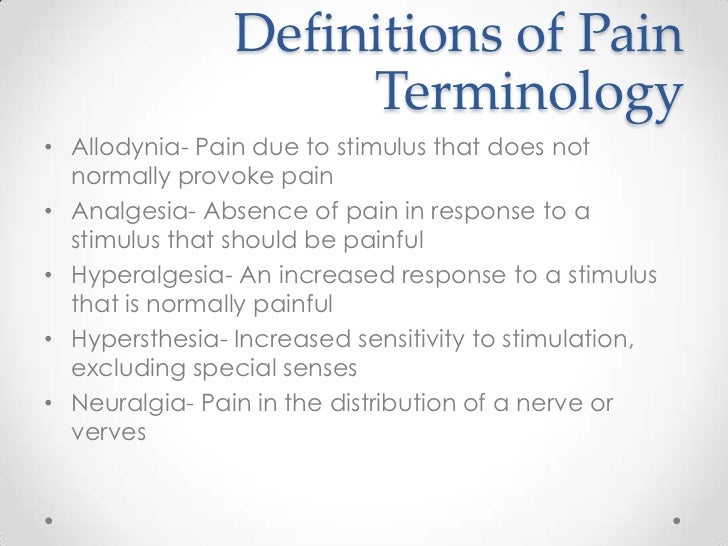 Pain