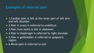 Pain definition, pathway,analgesic pathway | PPTX
