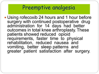 Post operative pain management | PPTX