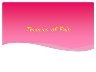 Theories of Pain
 
