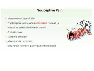Pain and its types with pain assessment scale | PPTX