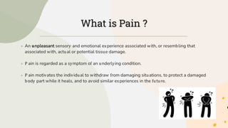 Pain, nociception and pathways of pain transmission | PPTX