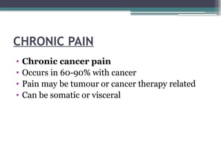 Pain- defintion, types and principles of pain management | PPTX