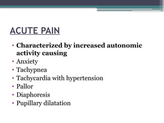 Pain- defintion, types and principles of pain management | PPTX