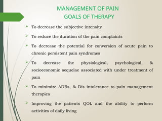 Comprehensive Overview of Pain: Types, Mechanisms, and Management | PPTX