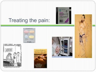 Treating the pain:
 