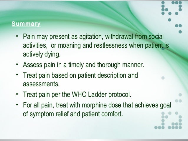 Pain An Palliative Care