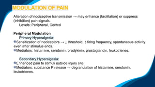 pain physiology and pharmacology Anaesthesia | PPTX
