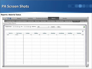 PA, Indent, PO & Inventory Tracking System | PPT