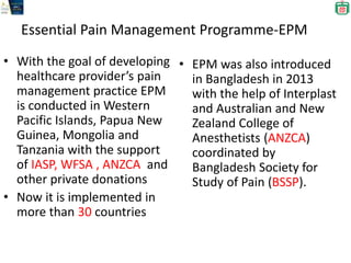 Pain education in low and middle income countries | PPTX