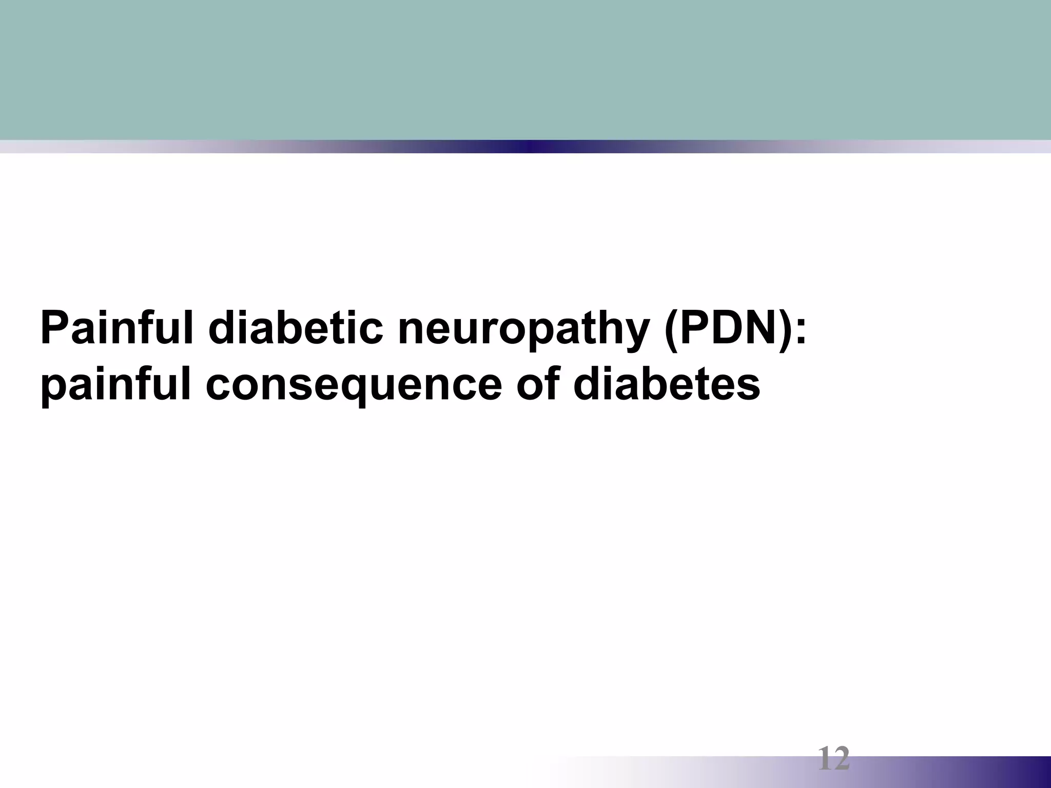 Painful diabetic peripheral neuropathy: diagnosis and management | PPTX