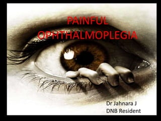 PAINFUL
OPHTHALMOPLEGIA
Dr Jahnara J
DNB Resident
 