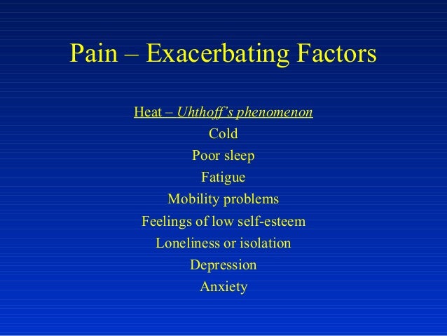 pain in ms