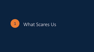 1 What Scares Us
 
