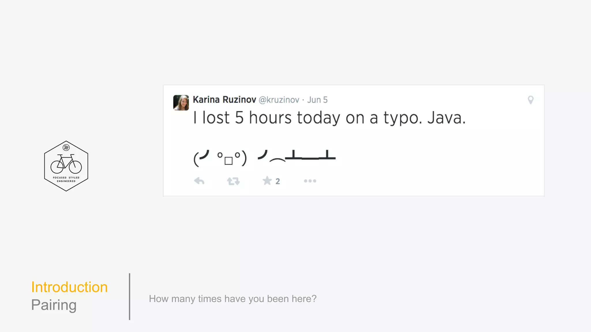 Setup
Introduction Patterns ResourcesStructure
 