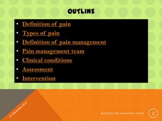Pain management and occupational therapy | PPTX