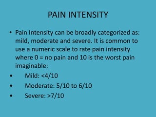 Pain management | PPTX