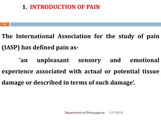 Pain Course Introduction Pain management | PPTX