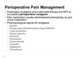 Pain management analgesia review | PPTX